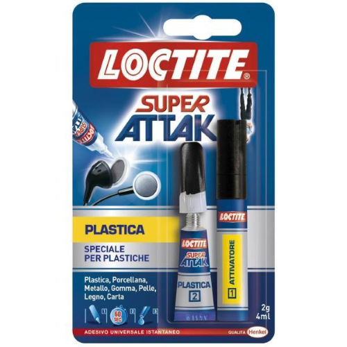 LOCTITE SUPER ATTAK PLASTICA 2g+4ml (Delist